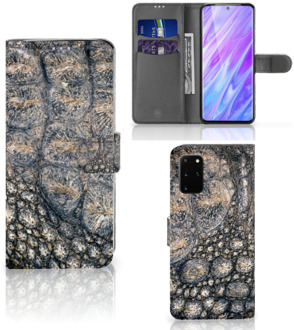 B2Ctelecom Book Case Samsung Galaxy S20 Plus Telefoonhoesje met Pasjes Krokodillenprint