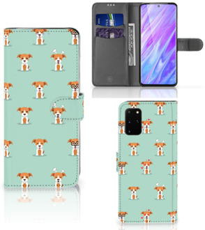 B2Ctelecom Book Case Samsung Galaxy S20 Plus Telefoonhoesje met Pasjes Pups