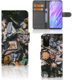 B2Ctelecom Book Case Samsung Galaxy S20 Telefoonhoesje met foto Badges