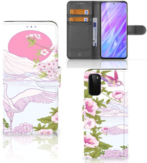 B2Ctelecom Book Case Samsung Galaxy S20 Telefoonhoesje met Pasjes Bird Standing