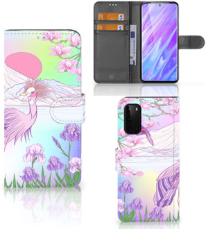 B2Ctelecom Book Case Samsung Galaxy S20 Telefoonhoesje met Pasjes Bird