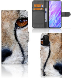 B2Ctelecom Book Case Samsung Galaxy S20 Telefoonhoesje met Pasjes Cheetah