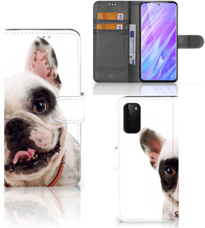 B2Ctelecom Book Case Samsung Galaxy S20 Telefoonhoesje met Pasjes Franse Bulldog