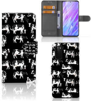 B2Ctelecom Book Case Samsung Galaxy S20 Telefoonhoesje met Pasjes Koetjes