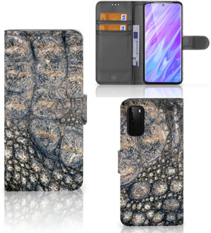 B2Ctelecom Book Case Samsung Galaxy S20 Telefoonhoesje met Pasjes Krokodillenprint