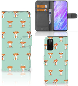 B2Ctelecom Book Case Samsung Galaxy S20 Telefoonhoesje met Pasjes Pups