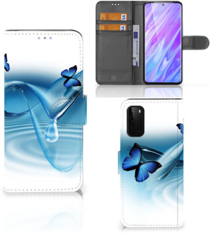 B2Ctelecom Book Case Samsung Galaxy S20 Telefoonhoesje met Pasjes Vlinders