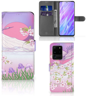 B2Ctelecom Book Case Samsung Galaxy S20 Ultra Telefoonhoesje met Pasjes Bird Flying