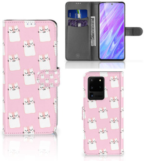 B2Ctelecom Book Case Samsung Galaxy S20 Ultra Telefoonhoesje met Pasjes Sleeping Cats