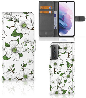 B2Ctelecom Book Case Samsung Galaxy S21 Plus Hoesje Dogwood Flowers