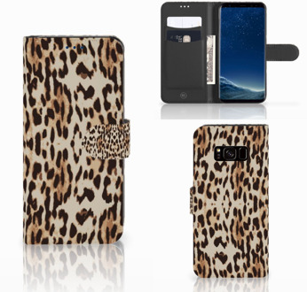 B2Ctelecom Book Case Samsung Galaxy S8 Hoesje Leopard