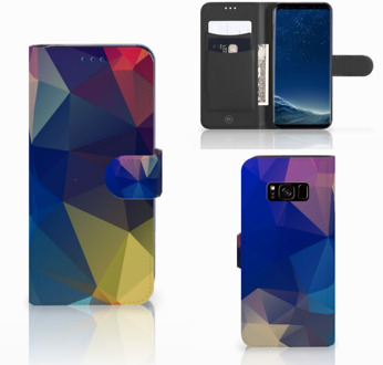 B2Ctelecom Book Case Samsung Galaxy S8 Polygon Dark