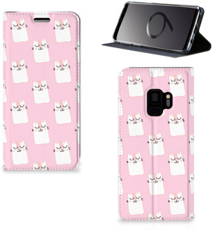 B2Ctelecom Book case Samsung Galaxy S9 Sleeping Cats