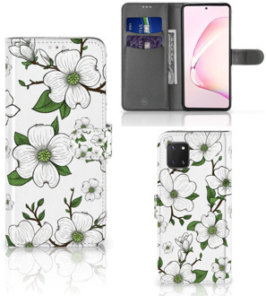 B2Ctelecom Book Case Samsung Note 10 Lite Hoesje Dogwood Flowers