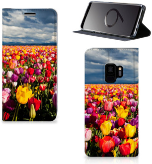 B2Ctelecom Book case Samsung S9 Tulpen