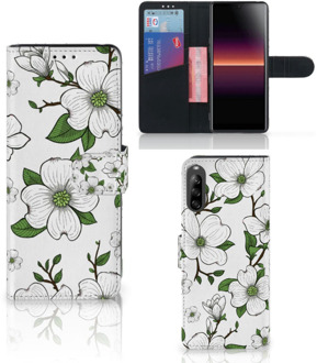 B2Ctelecom Book Case Sony Xperia L4 Hoesje Dogwood Flowers