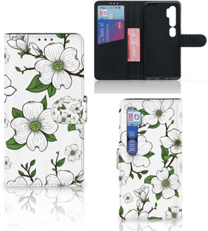 B2Ctelecom Book Case Xiaomi Mi Note 10 Pro Hoesje Dogwood Flowers