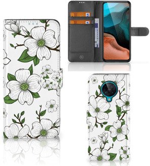 B2Ctelecom Book Case Xiaomi Poco F2 Pro Hoesje Dogwood Flowers