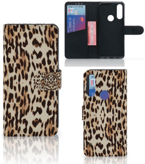 B2Ctelecom Book Cover Alcatel 1S 2020 Smartphone Hoesje Leopard