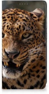 B2Ctelecom Book Cover Cadeautjes voor Jongens Samsung Galaxy A52 Telefoonhoesje Luipaard