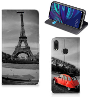 B2Ctelecom Book Cover Huawei Y7 hoesje Y7 Pro (2019)  Eiffeltoren Parijs