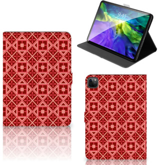 B2Ctelecom Book Cover iPad Pro 11 (2020) Tablet Hoes met Magneetsluiting Batik Red