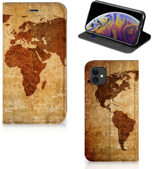 B2Ctelecom Book Cover iPhone 11 Wereldkaart