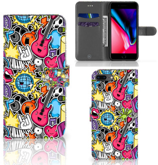 B2Ctelecom Book Cover iPhone 7 Plus | 8 Plus Hoesje Punk Rock