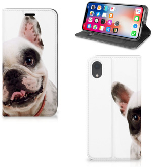 B2Ctelecom Book Cover iPhone XR met magneetsluiting Franse Bulldog