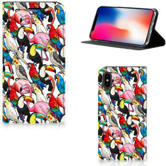 B2Ctelecom Book cover iPhone Xs | X Birds