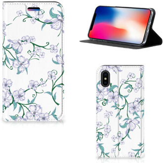 B2Ctelecom Book cover iPhone Xs | X Blossom White