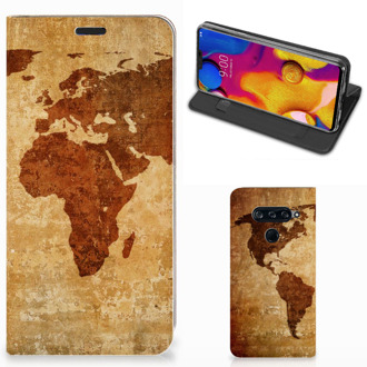 B2Ctelecom Book Cover LG V40 Thinq Wereldkaart