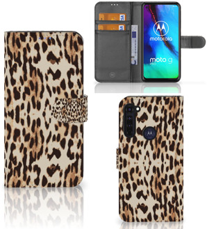 B2Ctelecom Book Cover Motorola Moto G Pro Smartphone Hoesje Leopard