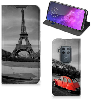 B2Ctelecom Book Cover Motorola One Zoom  Eiffeltoren Parijs