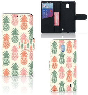 B2Ctelecom Book Cover Nokia 1 Plus Ananas