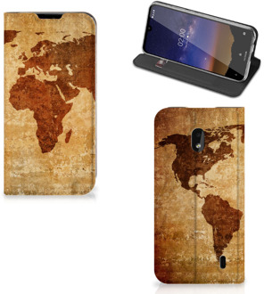 B2Ctelecom Book Cover Nokia 2.2 Wereldkaart