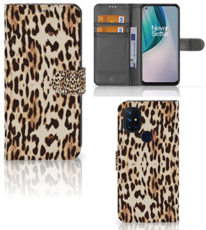 B2Ctelecom Book Cover OnePlus Nord N10 Smartphone Hoesje Leopard