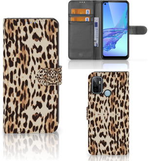 B2Ctelecom Book Cover OPPO A53 | OPPO A53s Smartphone Hoesje Leopard