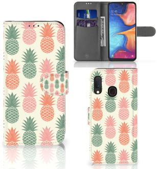 B2Ctelecom Book Cover Samsung Galaxy A20e Ananas