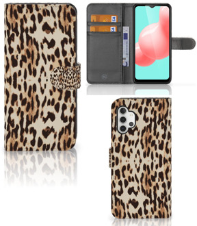 B2Ctelecom Book Cover Samsung Galaxy A32 5G Smartphone Hoesje Leopard