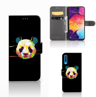 B2Ctelecom Book Cover Samsung Galaxy A50 Leuk Hoesjes Panda Color