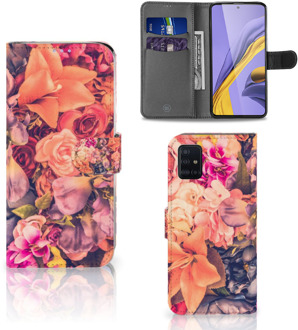 B2Ctelecom Book Cover Samsung Galaxy A51 Hoesje Bosje Bloemen