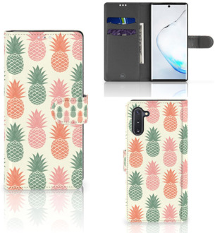 B2Ctelecom Book Cover Samsung Galaxy Note 10 Ananas