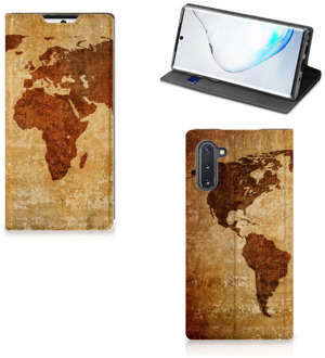 B2Ctelecom Book Cover Samsung Galaxy Note 10 Wereldkaart