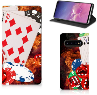 B2Ctelecom Book Cover Samsung Galaxy S10 Casino