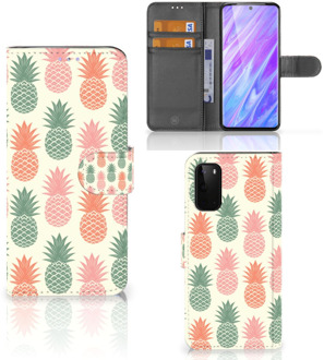 B2Ctelecom Book Cover Samsung Galaxy S20 Ananas