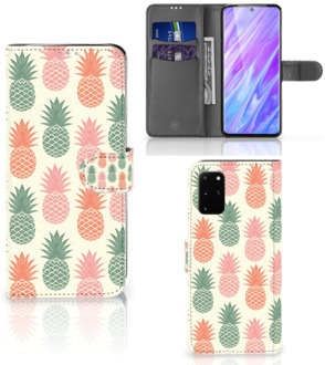 B2Ctelecom Book Cover Samsung Galaxy S20 Plus Ananas