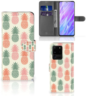 B2Ctelecom Book Cover Samsung Galaxy S20 Ultra Ananas