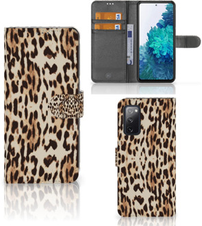 B2Ctelecom Book Cover Samsung Galaxy S20FE Smartphone Hoesje Leopard