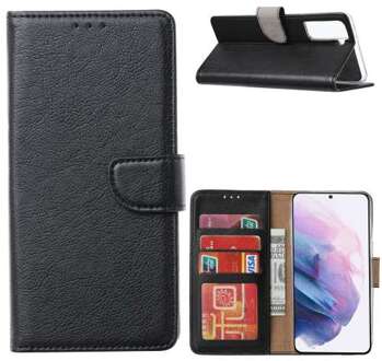 B2Ctelecom Book Cover Samsung Galaxy S21 Plus Zwart met Pasjeshouder